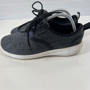 Crocs RideLite Grey Black Lace Up Shoes Sneakers 205162 Mens Size 8